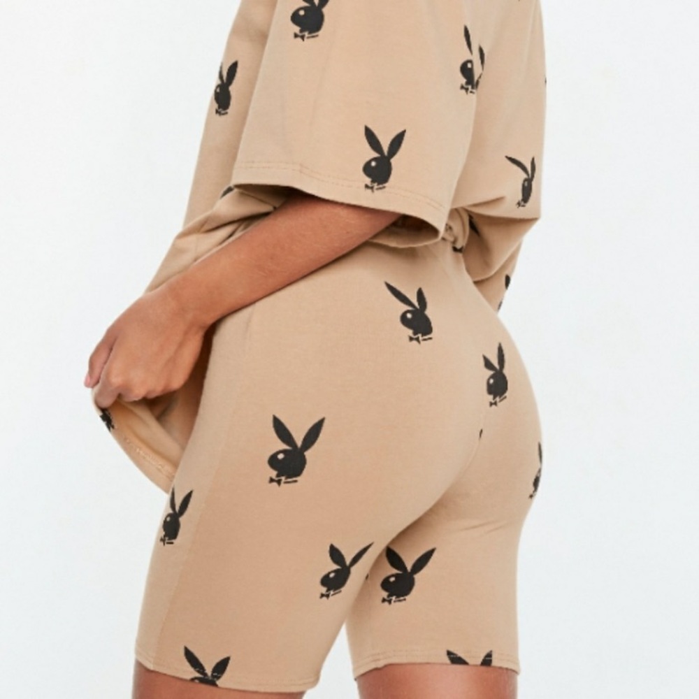Missguided Playboy biker shorts